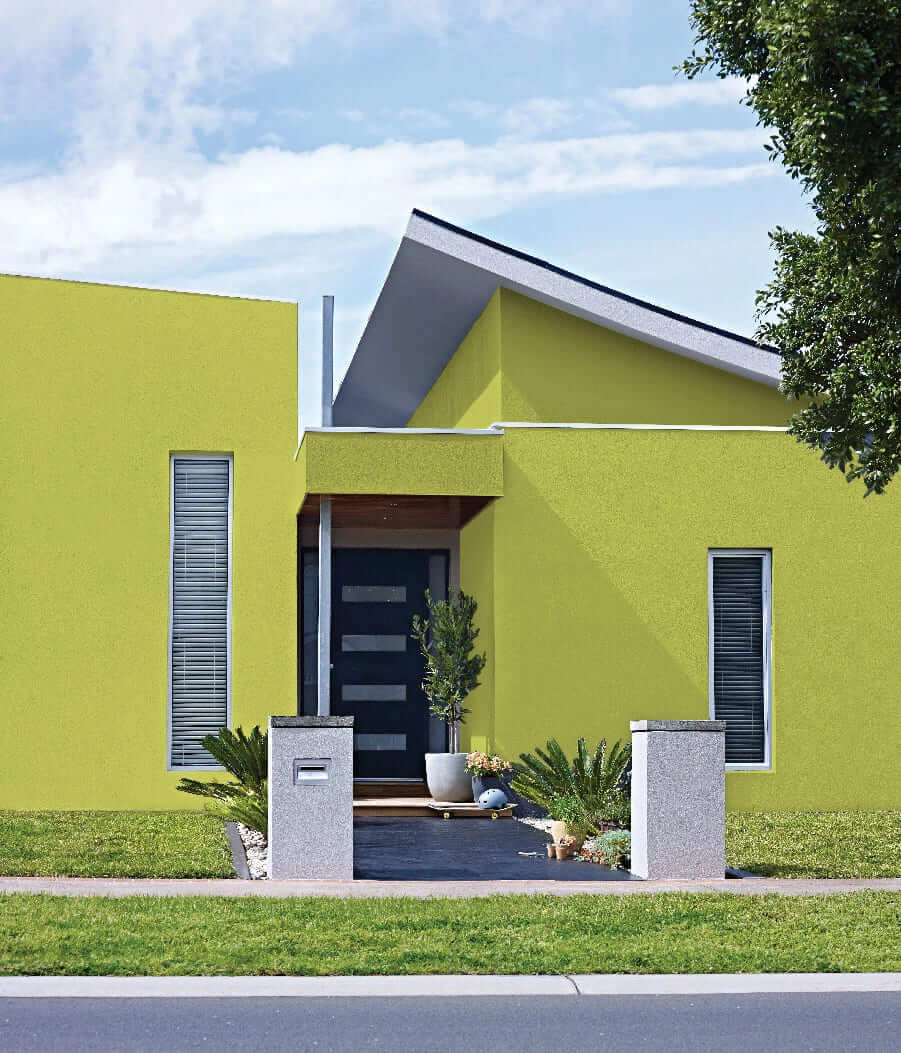 Zesty Lime Exterior House Paint Colors