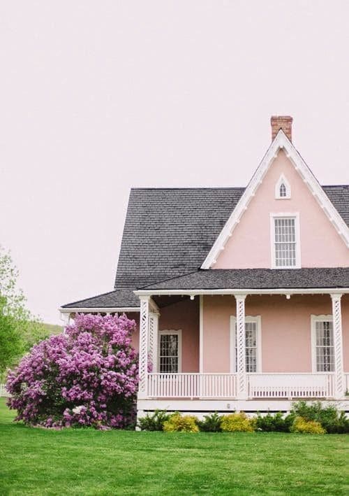 Pale Pink Exterior House Paint Colors