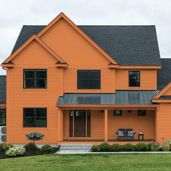 Pumpkin Spice Exterior House Paint Colors