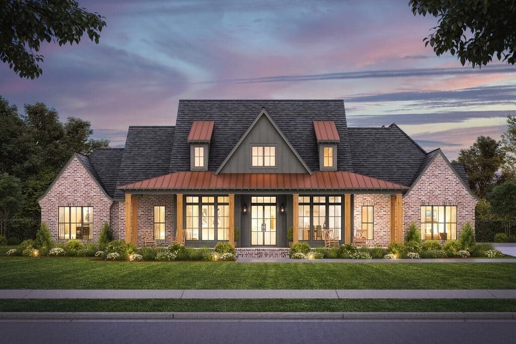 Front View of Plan 56521SM by Architectural Designs