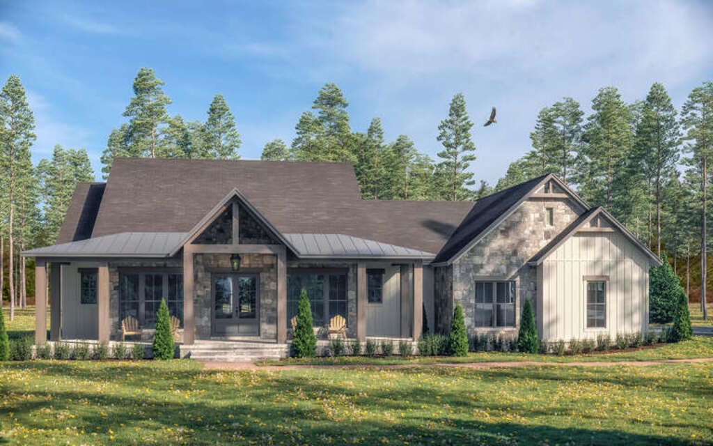 Front View of Plan 041-00327 by House Plans