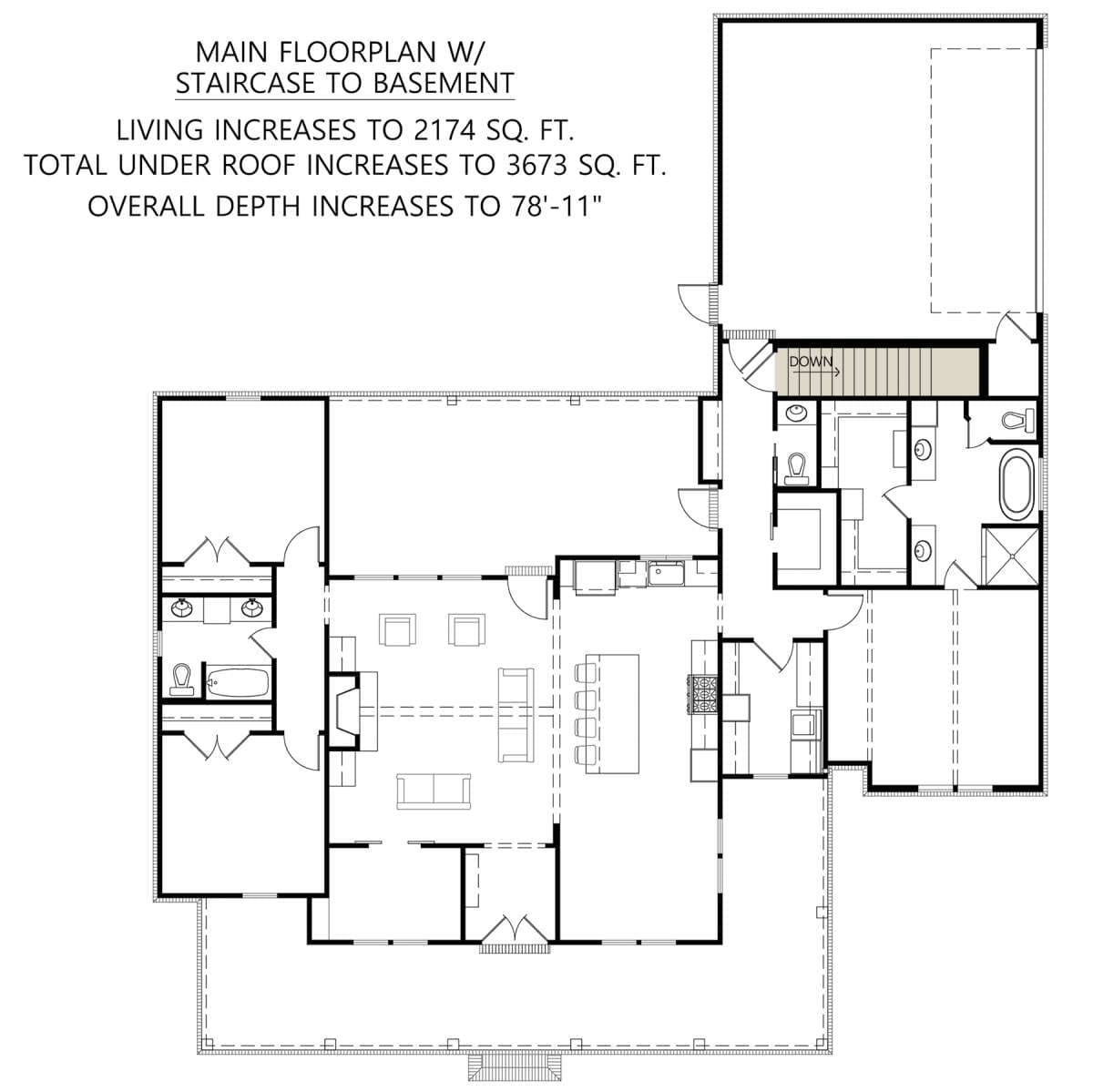 Basement of Plan 4534-00072 by House Plans
