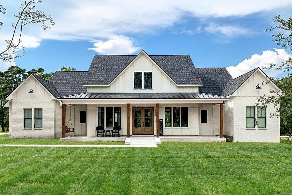 Front View Of Plan 56478SM by Architectural Designss