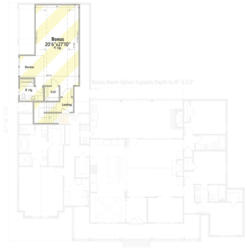 Room above Garage drawing