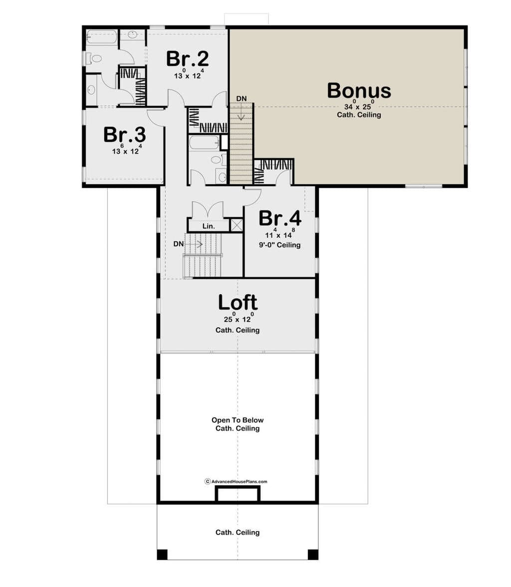 First Floor Drawing of Plan 963-00627 by House Plans