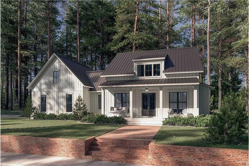 Front View of Plan 142-1265 by The Plan Collections