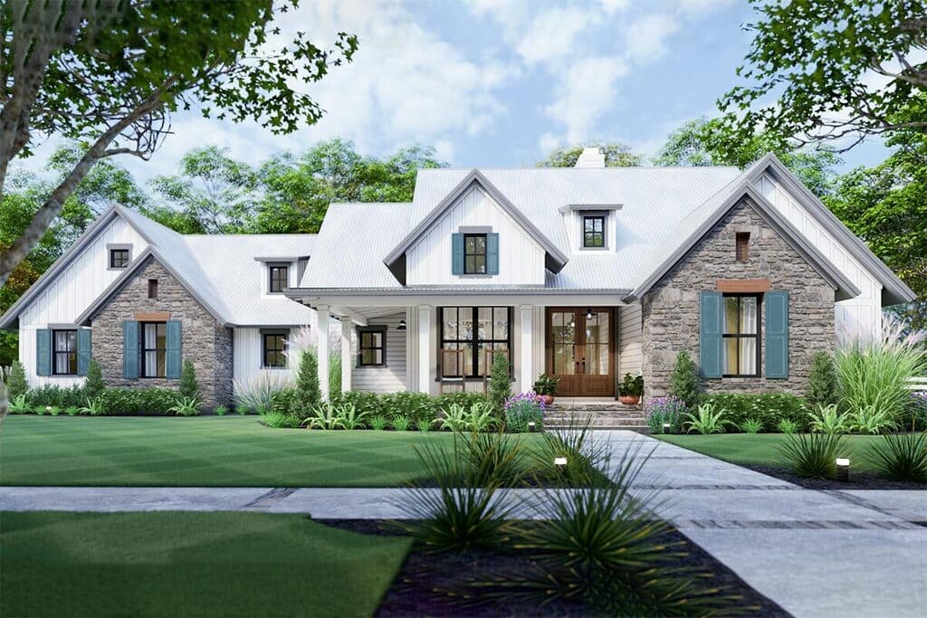 Front View of Plan 16916WG by Architectural Designs