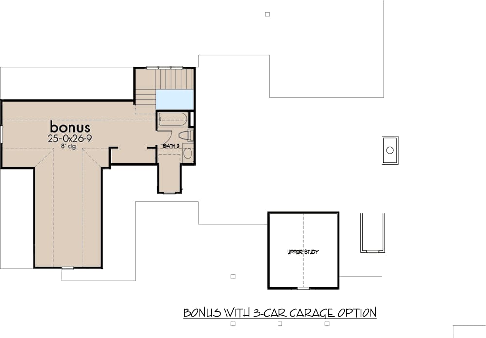 Bonus Plan With Garagedrawing of Plan 16916WG by Architectural Designs