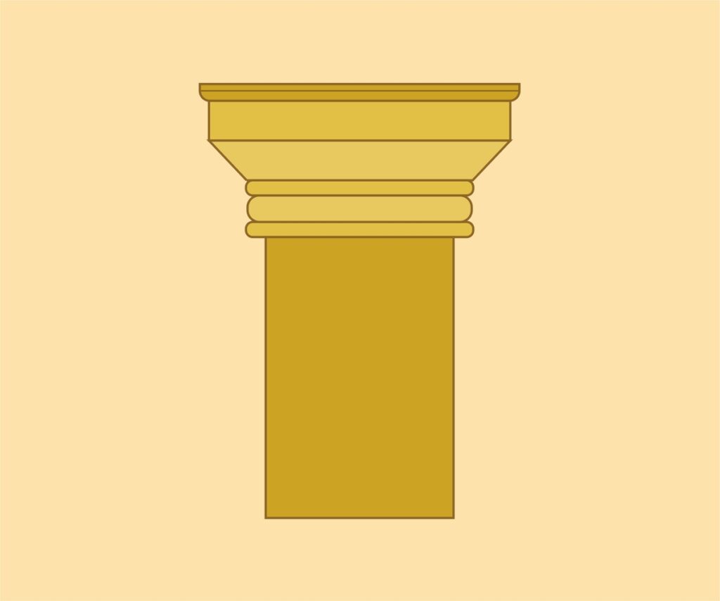 The Doric Order Tuscan columns
