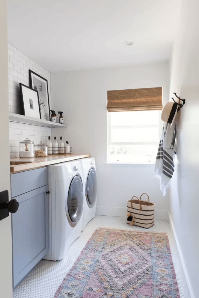 Boho Style laundry room