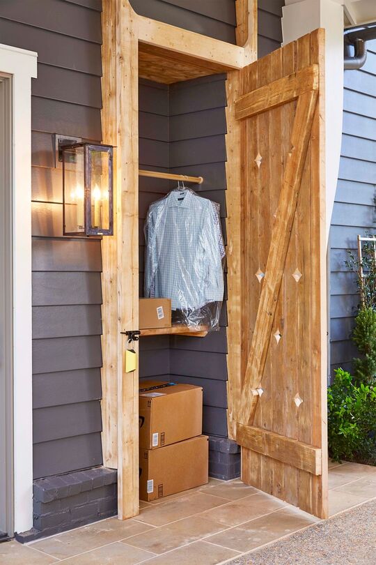 Dry Cleaning Drop off Nook laundry room