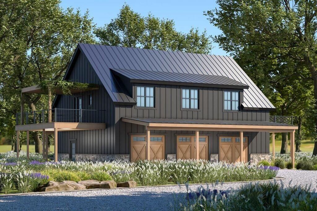Mountain Home with an Outdoor Living