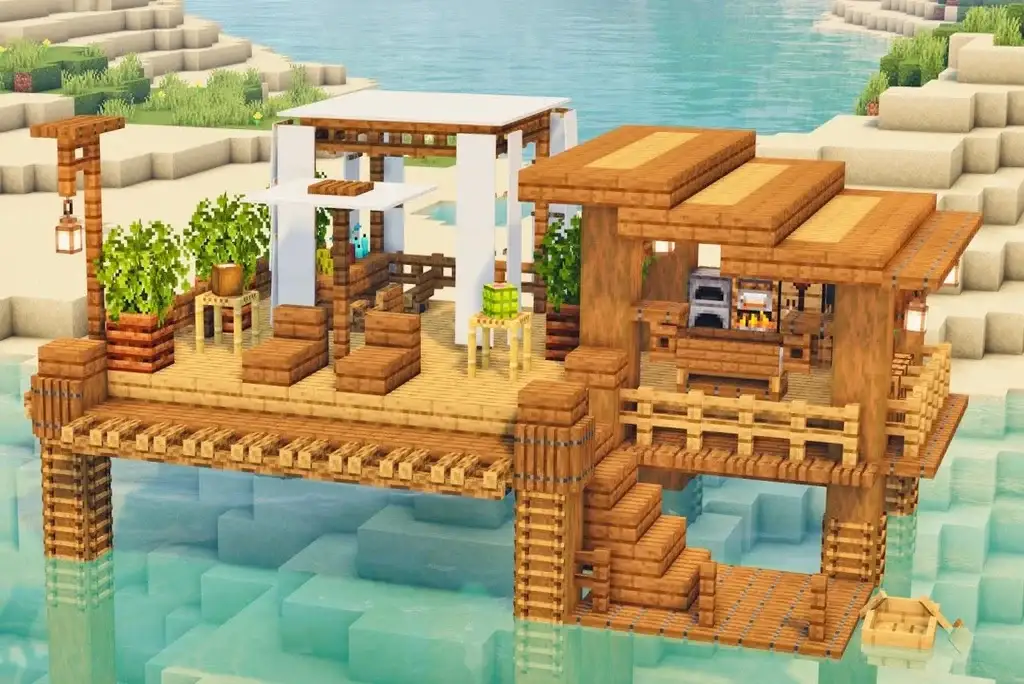 mincraft Beach Hut