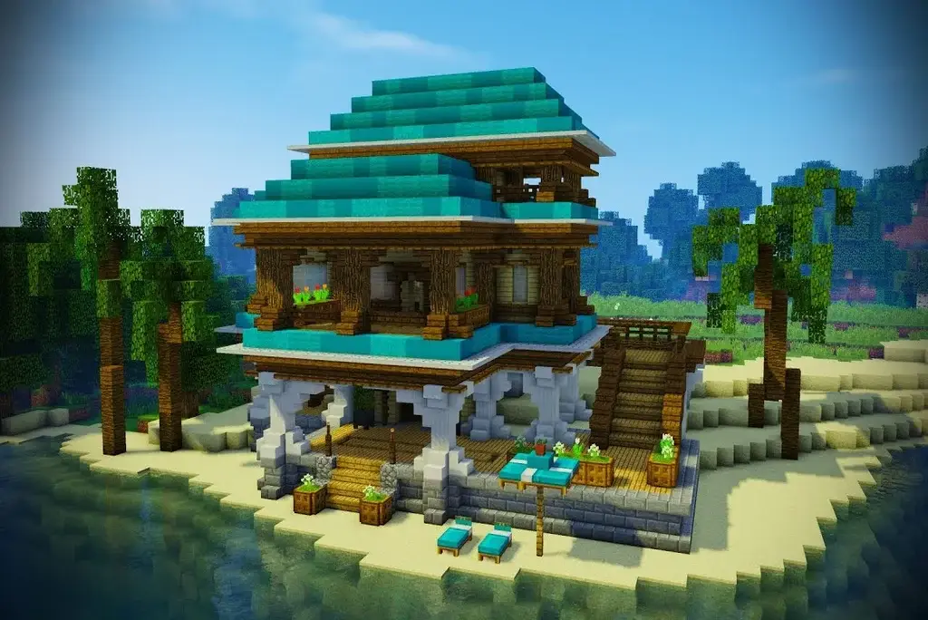 Tropical Island Beach Home