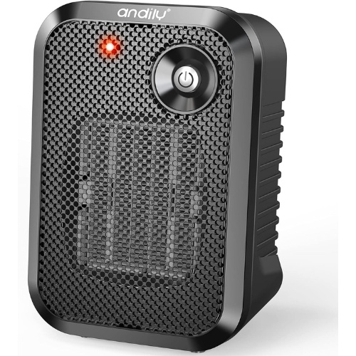 Andily 500W Space Electric Small Heater for Home & Office