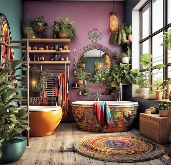 Boho Chic Style bathroom