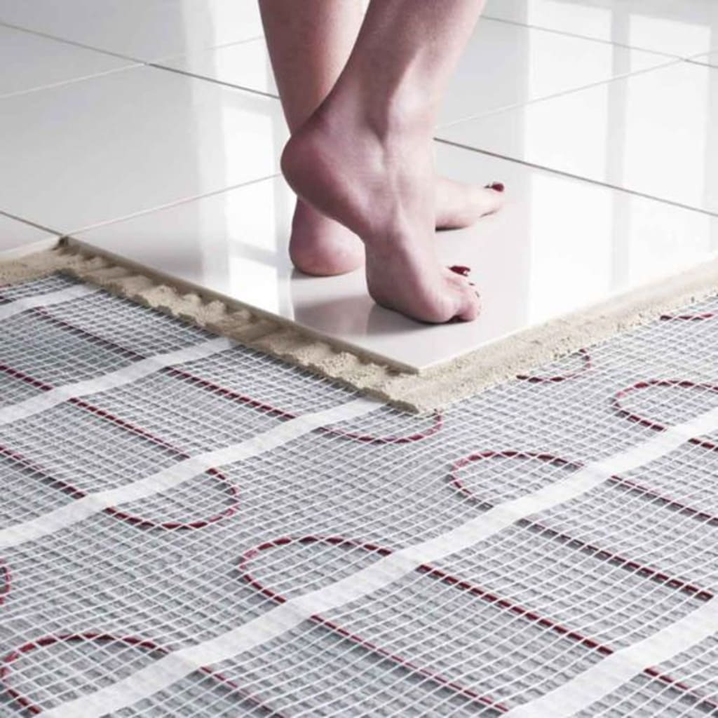 Heated floor for walk in shower