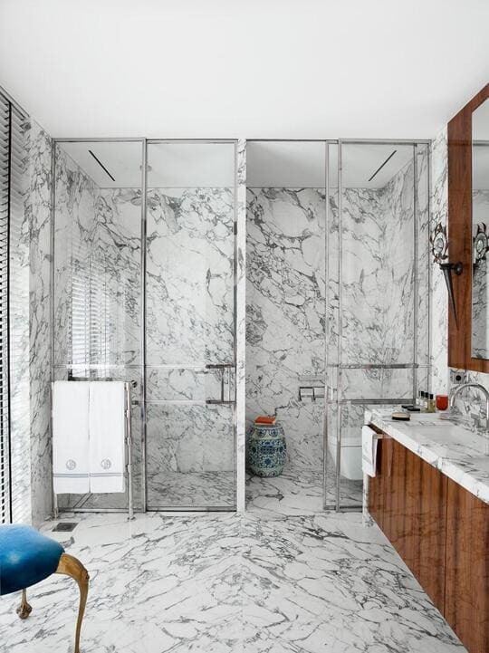 Marble Fit Walk-in Shower