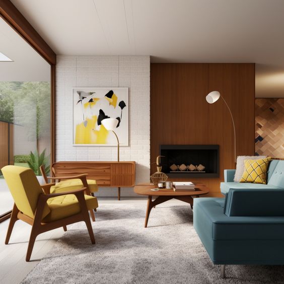 Mid-Century Modern Home Interior