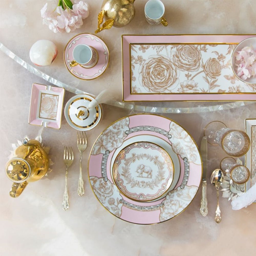 Pink Ceramic or Porcelain Dinnerware