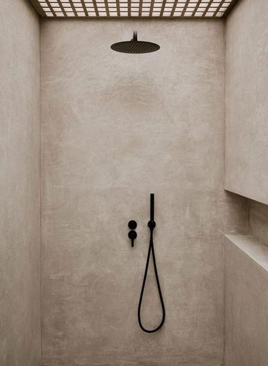 Plaster Walk in Shower