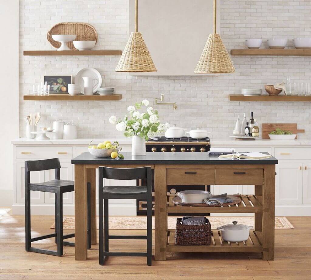 pottery barn kitchen island