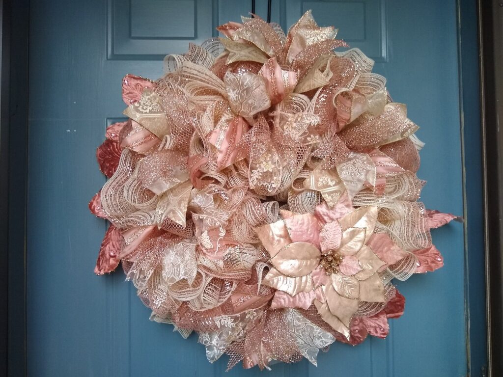 Rose Gold or Pink Metallic Ribbon