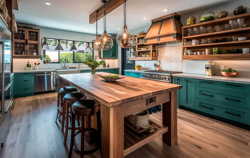 Rustic Kitchen Island