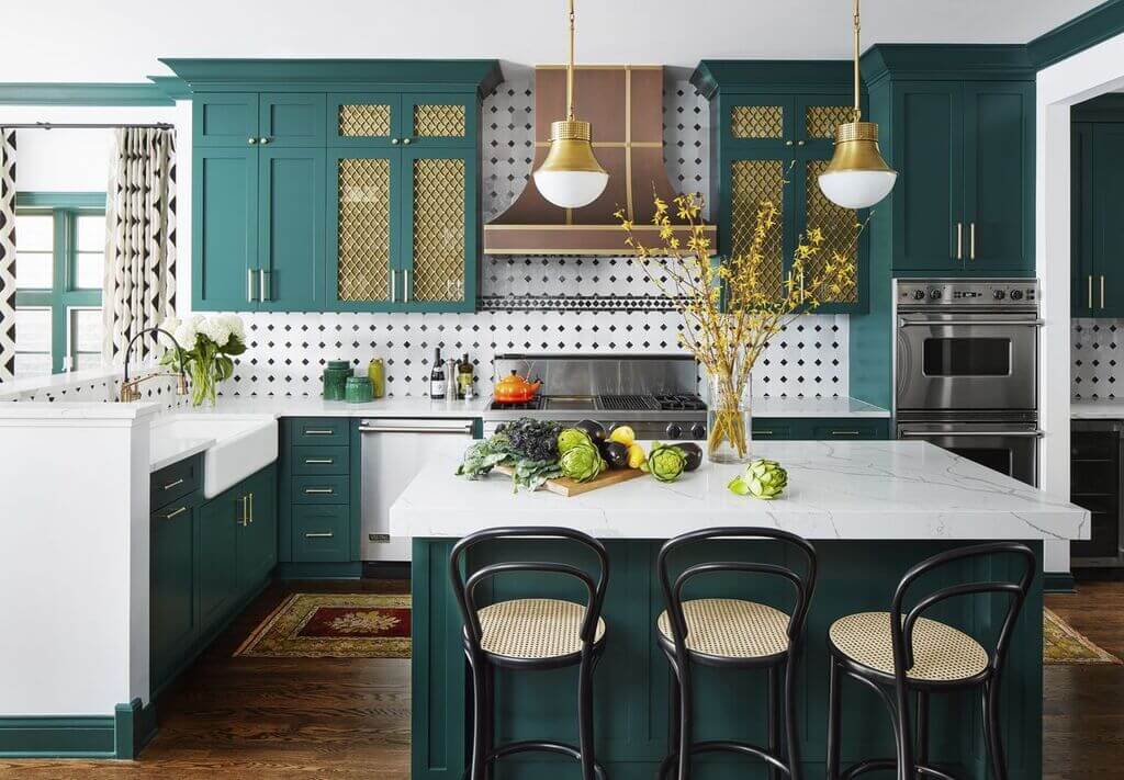 size of kitchen island