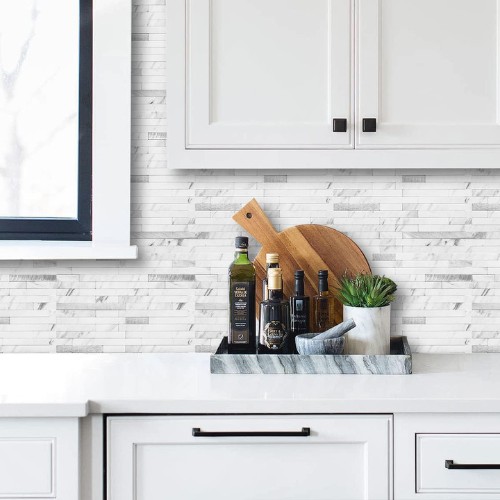 AULIGET Faux Stone Peel and Stick Backsplash