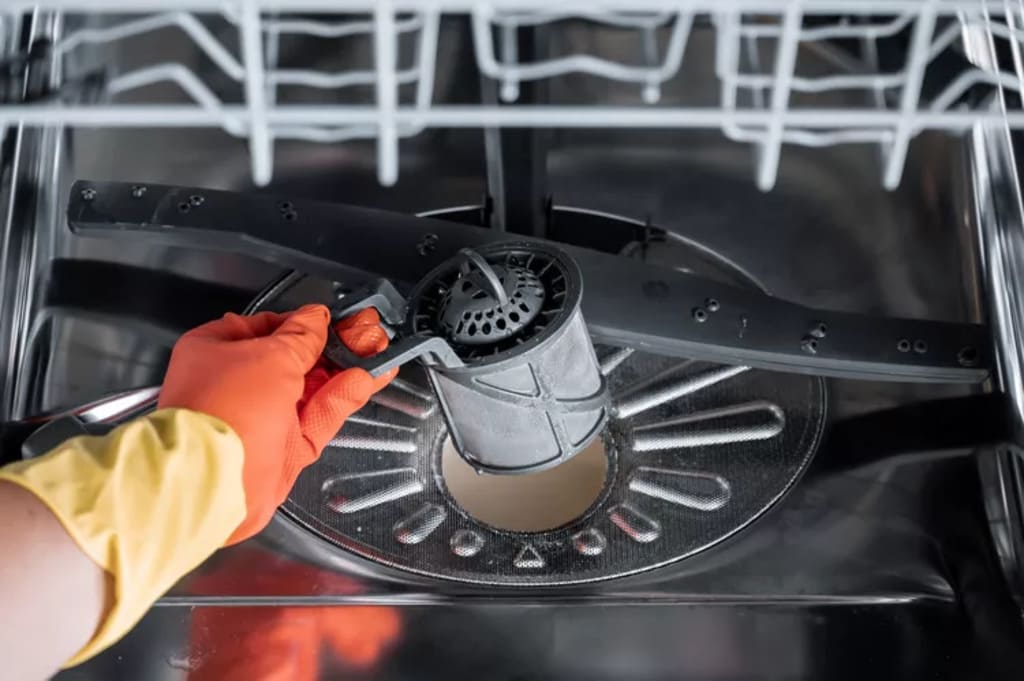 Clearing the Drains of Dishwasher