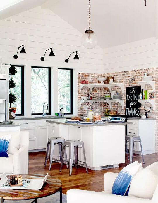 Kitchen Island with Double Sided Seating