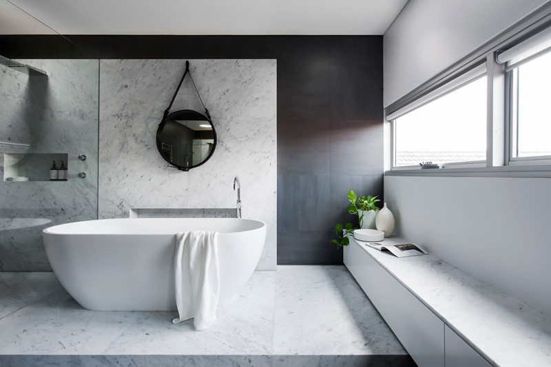 Monochromatic bathroom