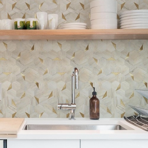 OYASIMI Hexagon Peel and Stick Backsplash