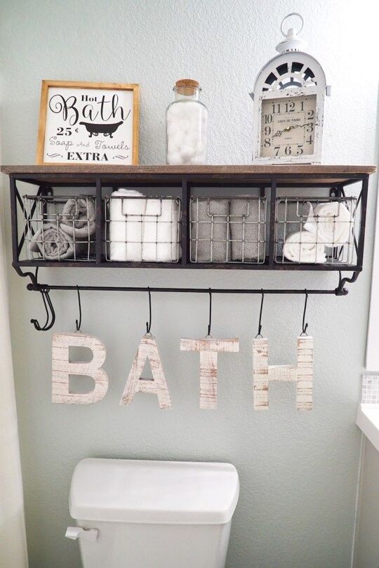 Towel Wire Rack in bathroom