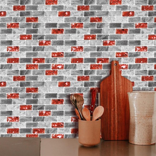 WalDecoo Marble Peel and Stick Backsplash Tiles