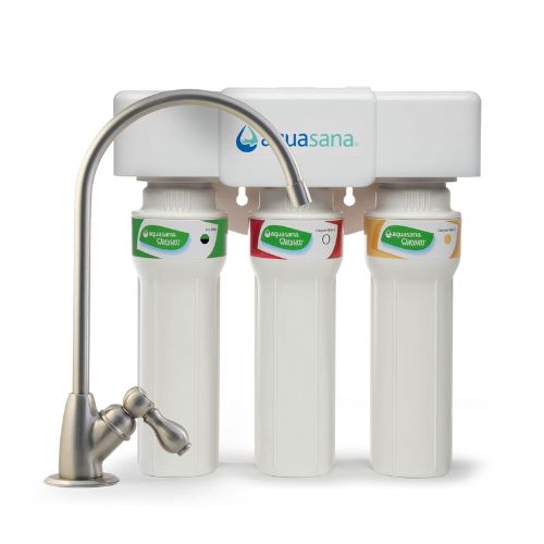Aquasana 3 Stage Max Flow Under Sink Water Filter