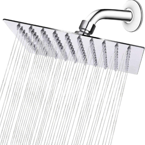 NearMoon Stainless Steel Square Rainfall ShowerHead