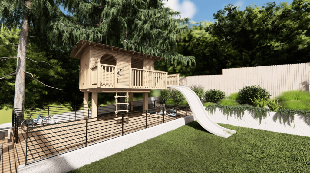 Recreational areas in landscape