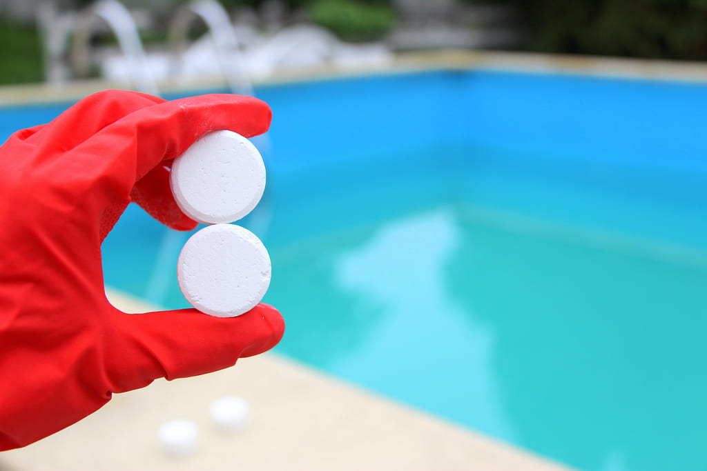 Shock treatment of Pool