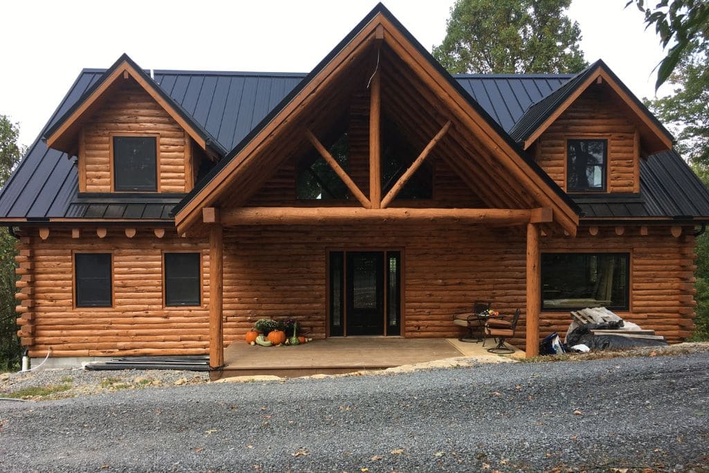 Color of Log Cabin