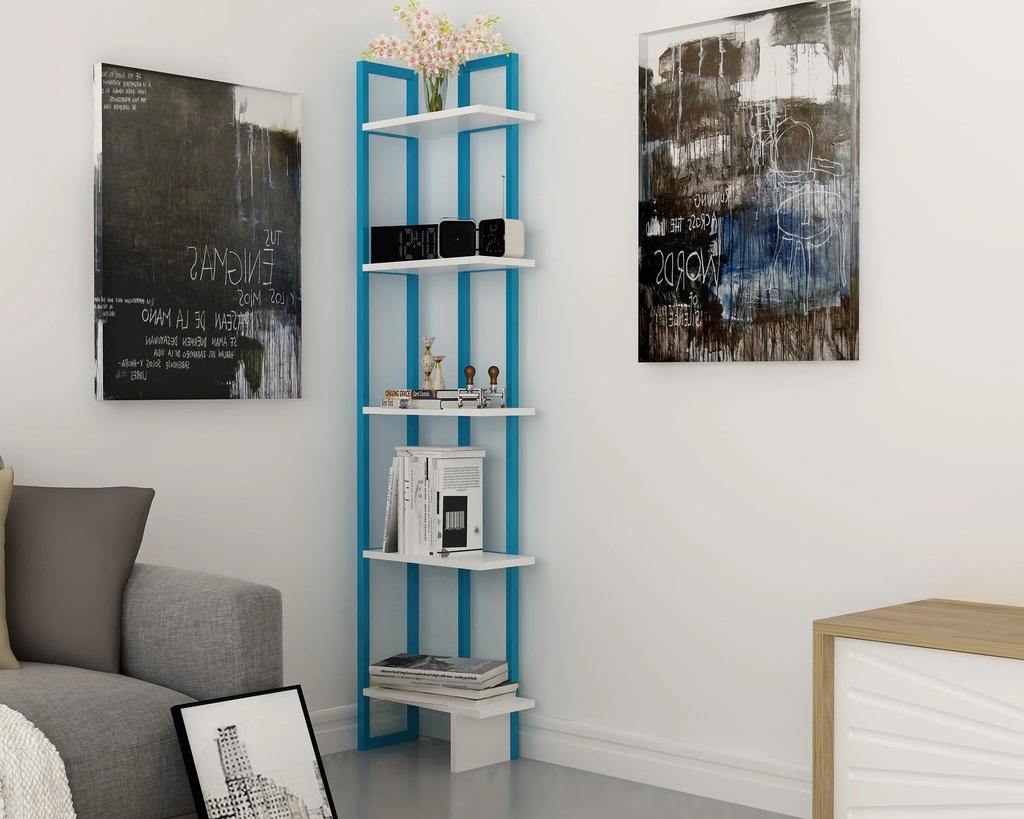 Corner shelves unit