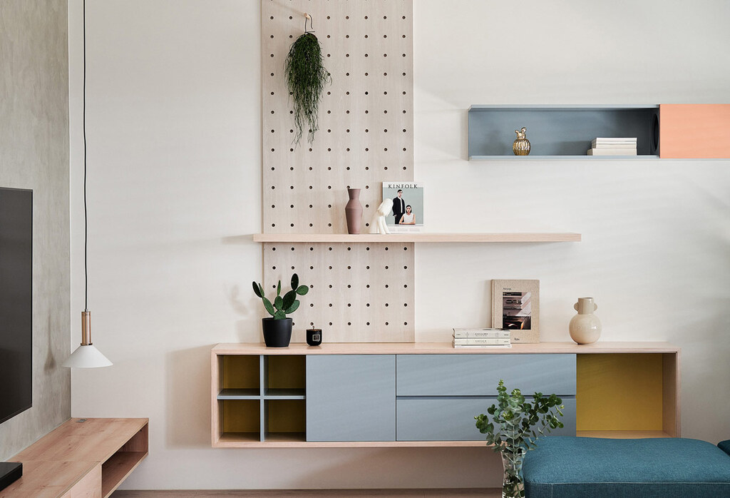 Pegboard wall