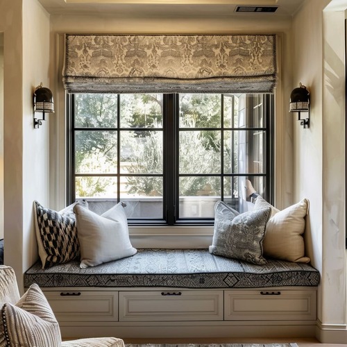 Storage around bay windows