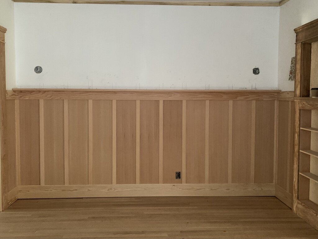 plywood wainscoting