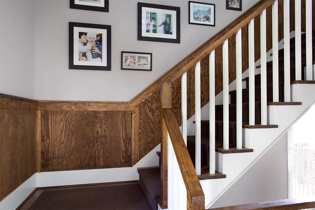 Solid wood wainscoting
